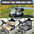 thumbnail image 4 of Pzuqiu American Flag Golf Cart Seat Covers Black and White Breathable Universal Golf Cart Seat Blanket Easy Installation Machine Washable Compatible Club Car and More 2 Passenger Golf Carts, 4 of 7