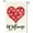 Color 5, variant on Jbralid Valentines Day Love Heart Garden Flag 12x18 Inch Double Sided Outside, Welcome Rustic Anniversary Yard Outdoor Decoration