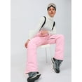 thumbnail image 2 of SEARIPE Women's Ski Pant Detachable Snowboard Insulated Bib Pant Outdoor Windproof Waterproof Breathable Overalls Snow Pant Pink S, 2 of 6