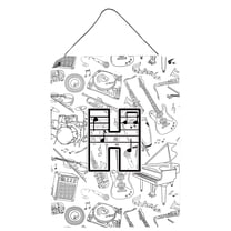 Letter H Musical Note Letters Wall or Door Hanging Prints