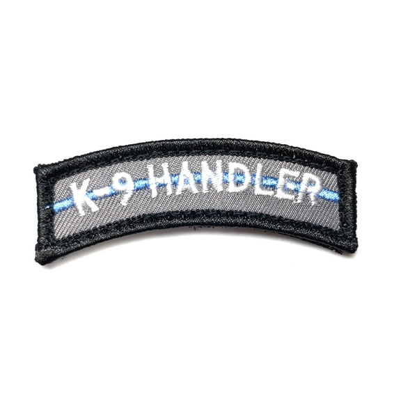 K9 handler Thin Blue Line Morale Patch Velcro Hook & Loop
