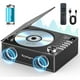 thumbnail image 1 of Reproductor de CD portátil con Bluetooth 5.3, Greadio, batería recargable de 4000 mAh, mando a distancia, radio FM, altavoces para casa y coche, compatible con USB, TF, AUX y entrada óptica., 1 of 8