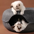 thumbnail image 4 of Donut Cat Bed Pet Cat Tunnel Interactive Game Toy Cat Bed Dual-use Indoor Toy Kitten Sports Equipment Cat Training Toy Cat House ShopWise Round, 4 of 13