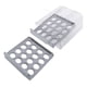thumbnail image 5 of Cajón para huevos, doble capa, transparente, 32 celosías, caja de almacenamiento de huevos de gran capacidad para refrigerador, gris, 5 of 10