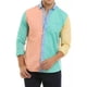 thumbnail image 1 of Porto Blanco Camisa Manga Larga Para Hombre Bloques De Color, 1 of 8