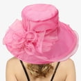 thumbnail image 2 of WEIYLL Chapeau de Soleil Femme Robe Grand Ombre Fleur Douche Nuptiale Plage Protection Solaire Couvre-Chef, 2 of 5