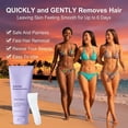 thumbnail image 4 of Gentle Body Hair Removal Cream for Women and Men, Painless Depilatory Cream for Sensitive Skin, Legs, Arms, Underarms, 2-Pack Kit (3.53 OZ x 2) with 2 Spatulas, 4 of 7