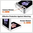 thumbnail image 5 of Compatible for Samsung Galaxy Z Flip 5 Case, Galaxy Z Flip 5 Clear Phone Case Cover with Four Corners Airbag Fall Prevention, Slim Thin Shockproof Protective Cases for Samsung Z Flip 5 (Silver), 5 of 12