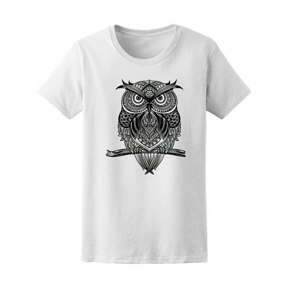 Zendoodle Staring Owl Women T-Shirt - Image by Shutterstock, Female Small
