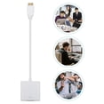 thumbnail image 5 of PinesC 4pcs vga cable Adapter Office Supplies Convert Cable Video Cable Video Converter Home Converter Home VGA Converter Multifunction conversion line 1080p abs white, 5 of 5