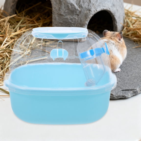 BESTYASH Sturdy Sky-Blue Hamster Travel Cage, Excellent Ventilation, Easy Maintenance