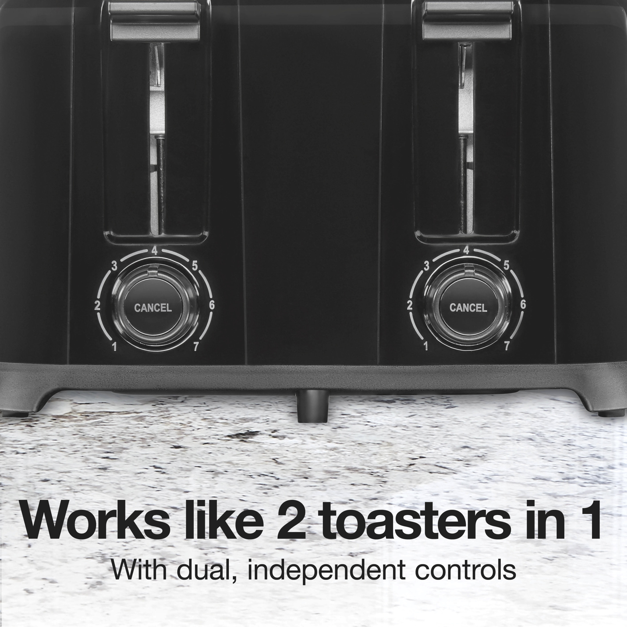 Proctor Silex 4-Slice Toaster with Extra-Wide Slots, Black photo 2