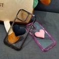thumbnail image 5 of Compatible with iPhone 13 Pro Max Cute 3D Love Heart Candy Color Soft Shockproof Protection Fashion Clear Pretty Bumper Slim Cover for Women Girls, 5 of 7