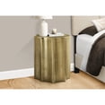thumbnail image 3 of 22-inch Gold Metal Drum Nightstand for Contemporary Bedroom No Assembly Required, 3 of 6