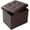 Brown Leather, variant on Ottoman Storage Ottoman Footrest Stool Foldable Foot Rest Footstool Bench for Living Room 17x13x13inches Leopard Print