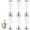 silver, variant on ACDANC 6Pcs Champagne Flutes Plastic 5 oz Party Cups Disposable Clear Cups for Bridal Shower Party Gold