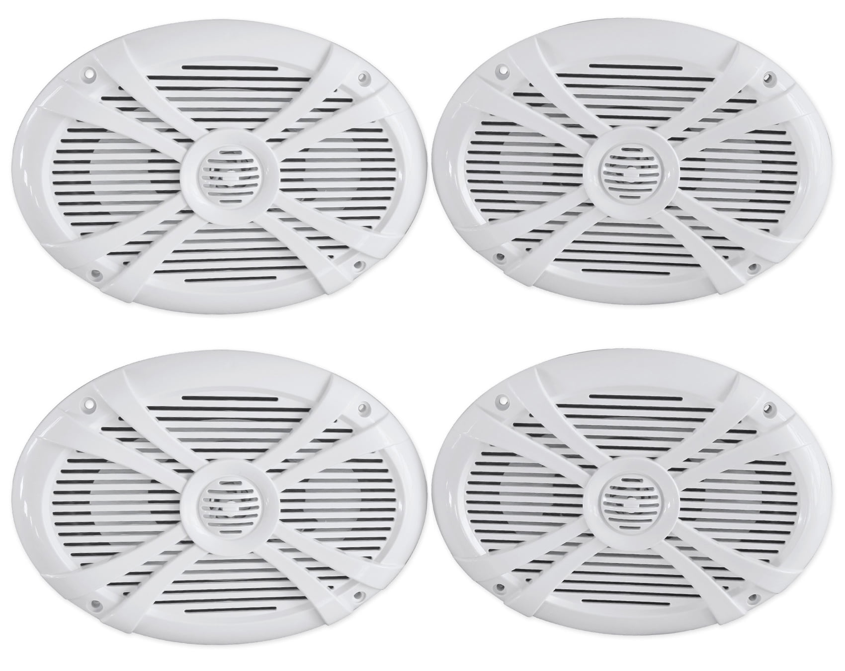(4) Rockville RMSTS69W 6x9 2000w Waterproof Marine Boat Speakers 2Way