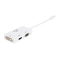 thumbnail image 2 of Nippon Labs AD-MINIDP-HDMI-VGA 6" MINI DP DisplayPort Male to HDMI DVI VGA Female 3-in-1 Adapter, White, 2 of 3