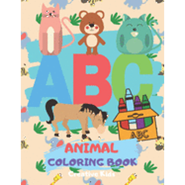 Download Abc Animal Coloring Book A Fun Game For 3 8 Year Old Picture For Toddlers Grown Ups Letters Shapes Color Animals 8 5 X 11 29 Pages Paperback Walmart Com Walmart Com