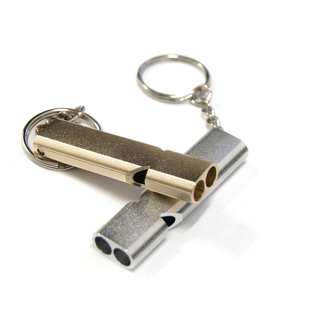 EDC Titanium Keychain Safety Whistle EDC Outdoor Survival Whistle