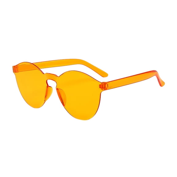 YVNAURA Fashion Retro Frameless Sunglasses for Men Women Under $5 Outdoor Rimless Eyewear with UV400 Lightweight Square Lens Shades for Driving Beach Travel Daily Wear