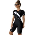 thumbnail image 3 of Traje Neopreno Bsvklp Media Manga para Mujer Pantalones Cortos Traje Baño Deportivo blanco M, 3 of 9