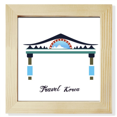 thumbnail image 1 of Traditional Memorial Arch In Korea Square Picture Frame Wall Tabletop Display, 1 of 3