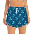 thumbnail image 4 of Lsque Cute Turtle Printed Women's Running Shorts with Liner Pockets,Elastic Quick Dry Workout Athletic Gym Yoga Shorts,Womens High Waist Shorts-Large, 4 of 9