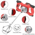 Cement Mixer, 2100W Electric Concrete Mixer with 6 Speed, 110V Handheld