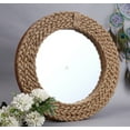 thumbnail image 2 of Wall Mirror Handmade Natural Rope Wall Hanging Mirror Accentuated Maritime Mirror Home Decorative Round Mirror for Bathroom Bedroom Living Room Large Mirror Sailor's Décor Gifts (18 Inch), 2 of 5