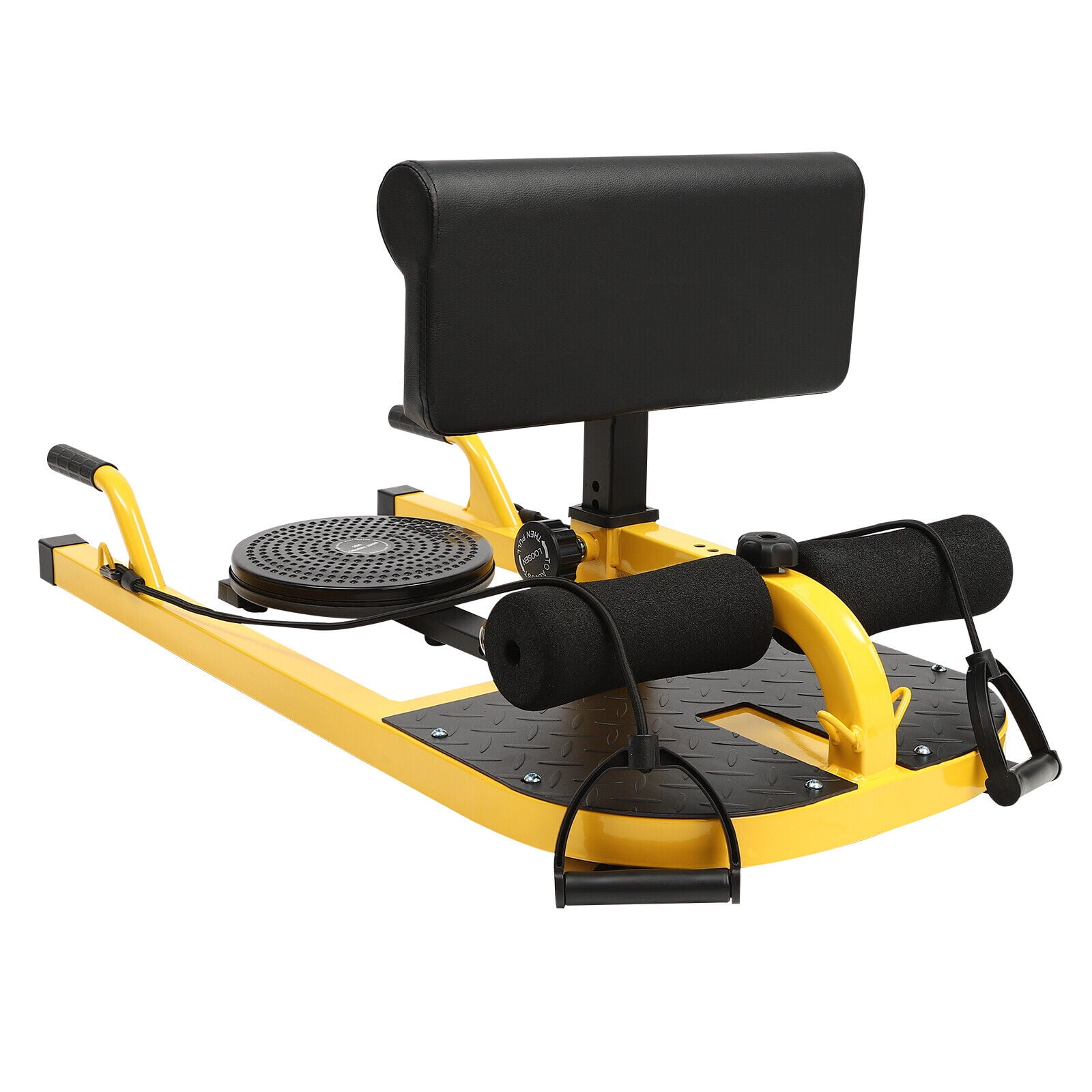 Adjustable Multi-Function Workout Station Leg Exercise Machine Strengthen Core Home Gyms, Yellow