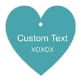 thumbnail image 1 of 100 PCS Custom Made Any Text Hang Tags Heart Shape Personalized Wedding Favor Gift Tags, 1 of 1