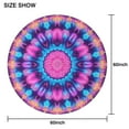 thumbnail image 6 of Colorful Tie Dye Mandala Pattern Round Tablecloth 60"x60",Wrinkle Wipeable Table Cloth for Kitchen Dining Room Picnic Patio Party, 6 of 6