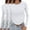 White, variant on 3 Piece Womens Y2K Long Sleeve Tee Slim Fit Round Neck Cropped Layering Top Modern Streetwear Style