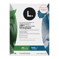 thumbnail image 3 of L. Tampons, Made with Organic Cotton, Regular/Super Absorbency, Multipack, Made Without Synthetic Pesticides, Rayon or Fragrances, 18 CT, 3 of 20