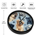 thumbnail image 3 of Dog Paw Print 9.8 Inches Wall Clock, Silent Non-Ticking Round Digital Clock, Battery Operated, Easy to Read, Suitable for Bedroom Living Room Kitchen Bathroom Decoration, 3 of 6