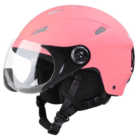 AHR Adult Snow Sports Helmet ATSM Certified for Ski Skate Board Protective Pink