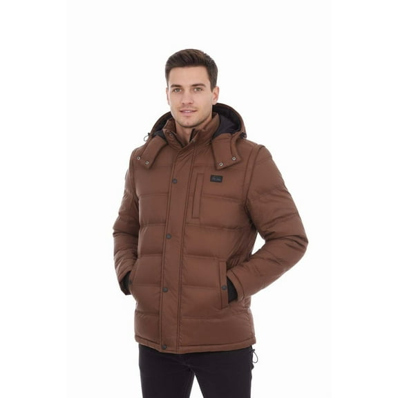Helios Hybrid Versatile 2 N 1 Coat Vest with Powerbank- Mocha, 2XL