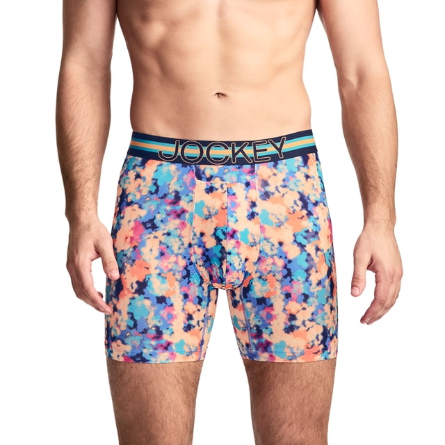 Jockey Sport Caleçon Boxeur pour Hommes avec Pochette de Stabilité en Microfibre 6 Po