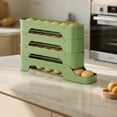thumbnail image 3 of Multi-Layer Transparent Egg Dispenser for Refrigerator, Sliding Space-Saving Egg Storage Rack, Automatic Slide-Out Design, Kitchen Egg Holder, Secure and Easy-to-Clean Organizer, 3 of 5