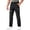 Black, variant on Men Belt Loop Zipper Multi Mesh Panel Straight Leg Outdoor Hiking Pants Multi Secure Zipper Pockets Windproof Quick Dry Mountain Camping Trekking Trousers XS