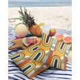 thumbnail image 4 of Outdoor Throw Pillow Cover Middle Century Geometric Art Waterproof Cushion Covers 2 Pack Retro Nordic Abstract Arch Pillow Cases Home Decoration for Patio Garden Couch Sofa, 4 of 7