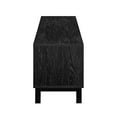 thumbnail image 3 of Walker Edison Boho 2-Door Rattan TV Stand for TVs up to 80”, Black, 3 of 13
