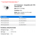 thumbnail image 2 of A/C Compressor - Compatible with 1995 Chevy G20, 2 of 2