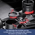 thumbnail image 2 of Scienceny Portavasos para coche 4 en 1, expansor de rotación de 360 grados, inserto para automóvil con adaptador de Base ajustable, Automoción decorativa y accesorios, 2 of 6