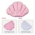 thumbnail image 3 of Terry cloth bath pillows, Inflatable bath pillows with suction cups, Shell shaped bathtub Spa pillows, Comfortable and soft bath mats, Neck supports for bathtubs and hot tubs, 3 of 7