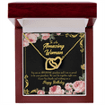 thumbnail image 1 of To Mom Birthday Message Happy Birthday Mom From Daughter Inseparable Necklace, 1 of 7