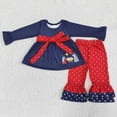 thumbnail image 1 of Venta al por mayor, ropa de dormir navideña para niños, conjunto de camisa de manga larga para niños, conjunto de pantalones, pijama a juego para niño y niña, ropa de noche, 1 of 2