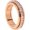 Rose Gold, variant on Anxiety Rings Titanium Steel Spinner Fidget Band Ring for Women Cubic Zirconia Relieving Anxiety Wedding Promise Lucky Statement Jewelry Comfort Fit Size 5 to 12