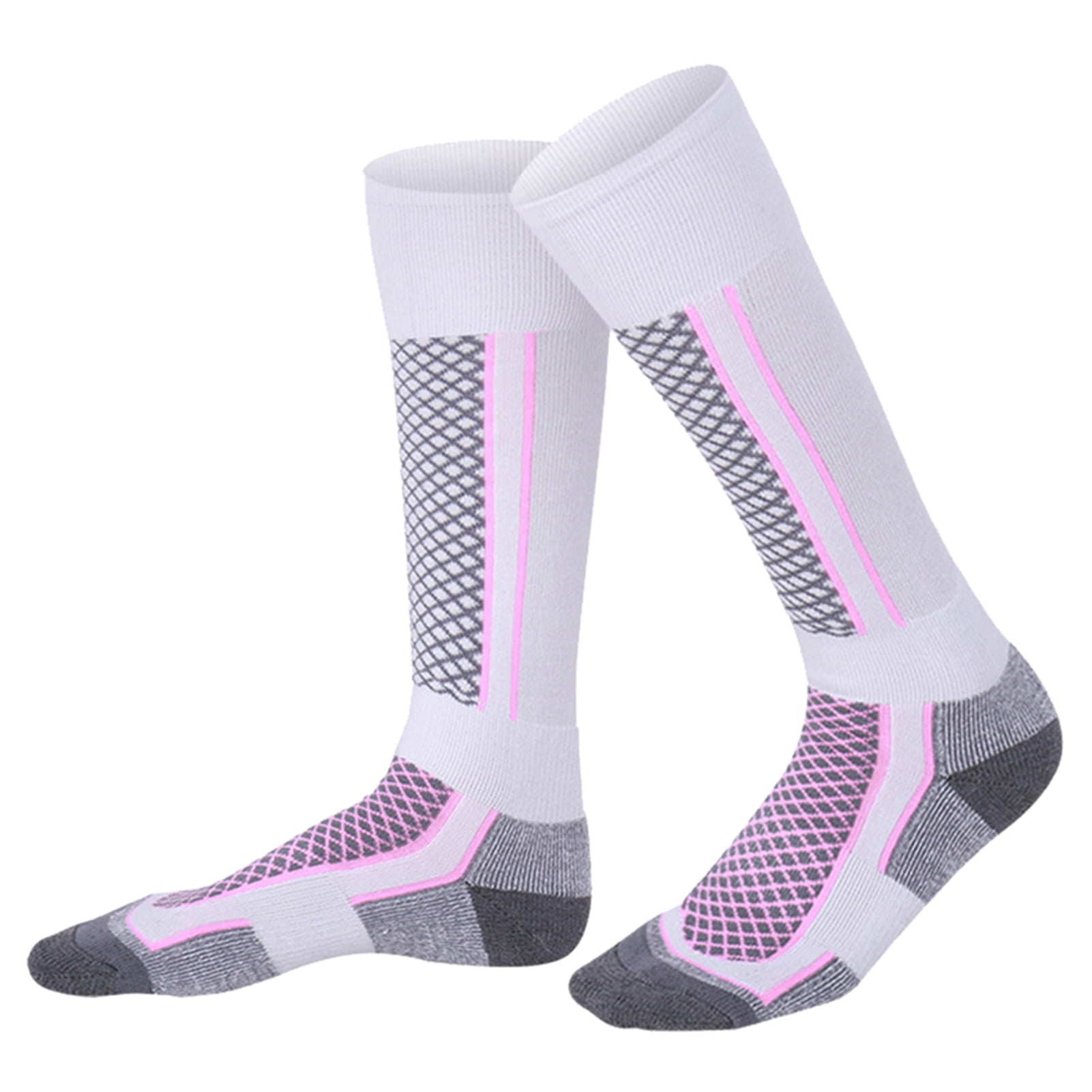 AMITOFO 5 Pairs Non Slip Grip Socks - Non Skid Socks Ideal for Yoga,  Pilates, Hospital Use - Men & Women's Crew Sticky Gripper Socks (Size 7-10)